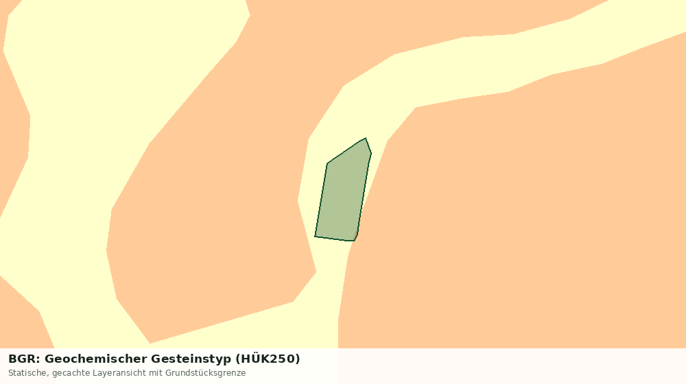 Statische Kartenansicht: BGR: Geochemischer Gesteinstyp (HÜK250)