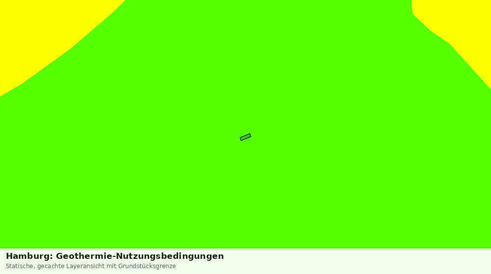 Statische Kartenansicht: Hamburg: Geothermie-Nutzungsbedingungen