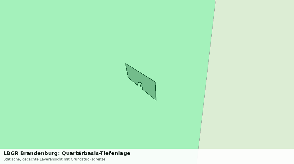 Statische Kartenansicht: LBGR Brandenburg: Quartärbasis-Tiefenlage