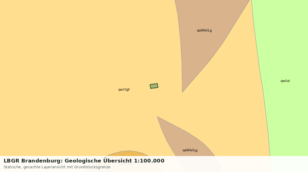 Statische Kartenansicht: LBGR Brandenburg: Geologische Übersicht 1:100.000