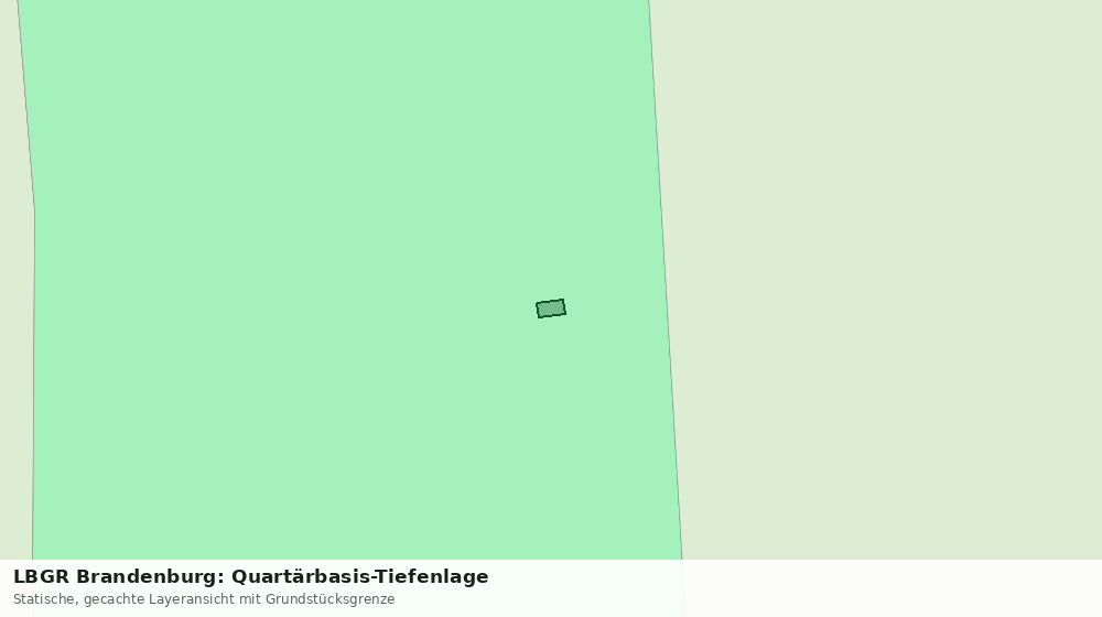 Statische Kartenansicht: LBGR Brandenburg: Quartärbasis-Tiefenlage