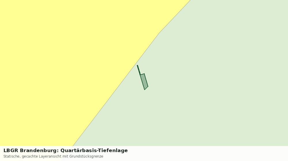 Statische Kartenansicht: LBGR Brandenburg: Quartärbasis-Tiefenlage