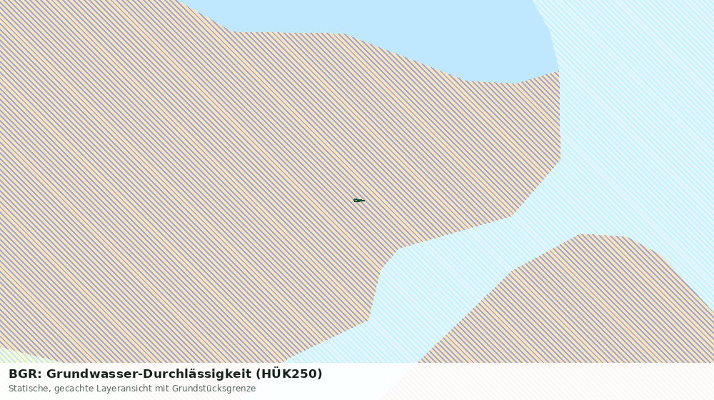 Statische Kartenansicht: BGR: Grundwasser-Durchlässigkeit (HÜK250)