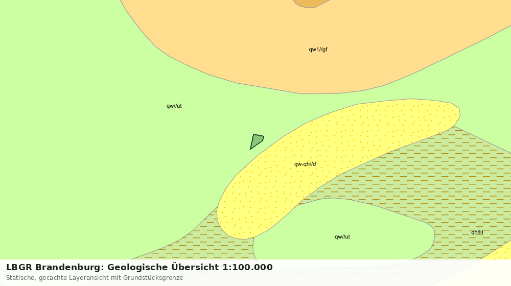 Statische Kartenansicht: LBGR Brandenburg: Geologische Übersicht 1:100.000