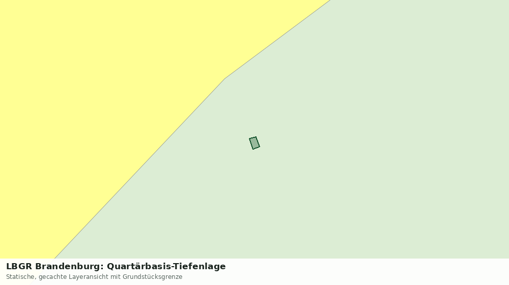 Statische Kartenansicht: LBGR Brandenburg: Quartärbasis-Tiefenlage