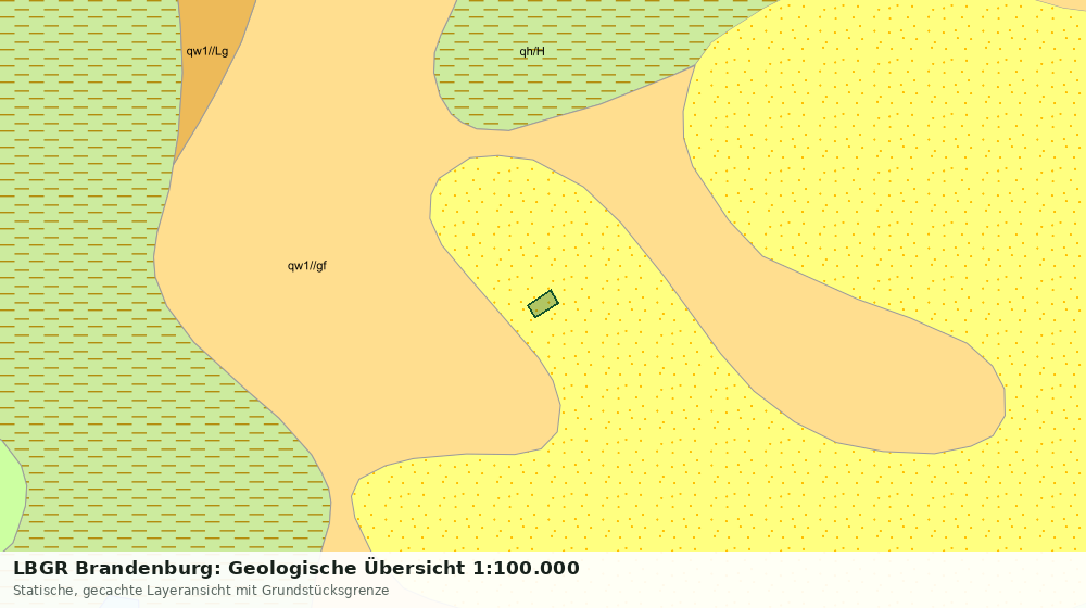 Statische Kartenansicht: LBGR Brandenburg: Geologische Übersicht 1:100.000