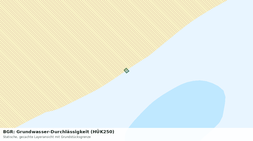 Statische Kartenansicht: BGR: Grundwasser-Durchlässigkeit (HÜK250)