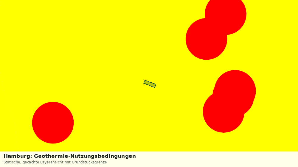 Statische Kartenansicht: Hamburg: Geothermie-Nutzungsbedingungen