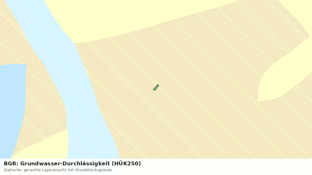 Statische Kartenansicht: BGR: Grundwasser-Durchlässigkeit (HÜK250)