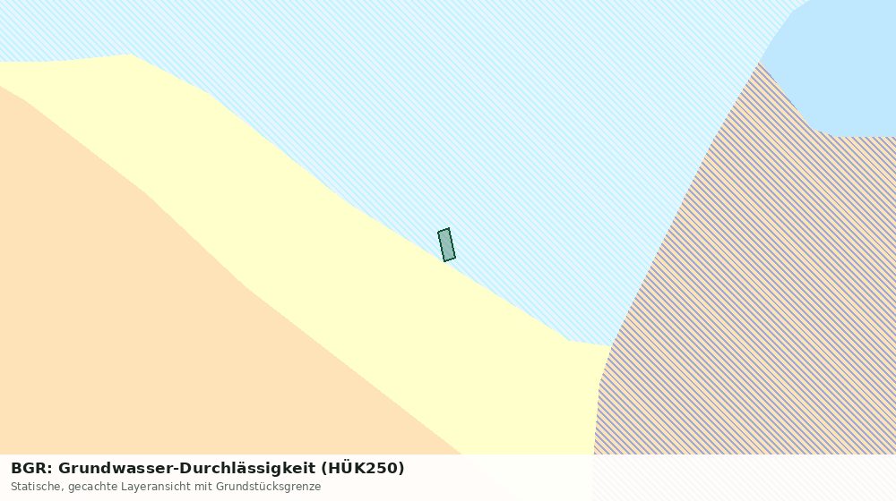 Statische Kartenansicht: BGR: Grundwasser-Durchlässigkeit (HÜK250)