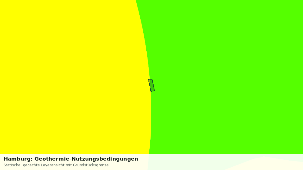 Statische Kartenansicht: Hamburg: Geothermie-Nutzungsbedingungen