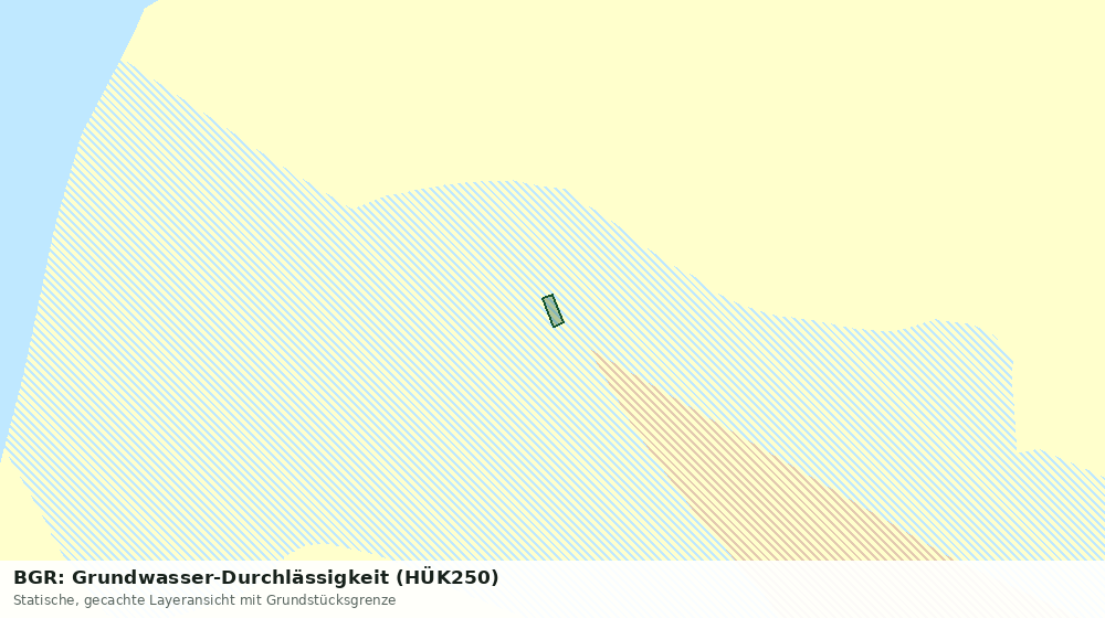Statische Kartenansicht: BGR: Grundwasser-Durchlässigkeit (HÜK250)