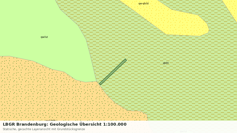 Statische Kartenansicht: LBGR Brandenburg: Geologische Übersicht 1:100.000
