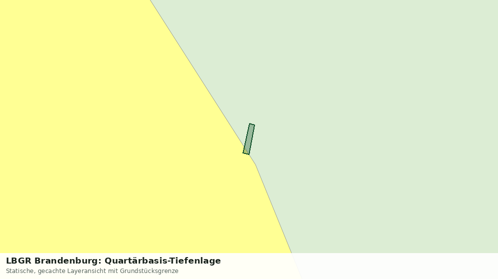 Statische Kartenansicht: LBGR Brandenburg: Quartärbasis-Tiefenlage