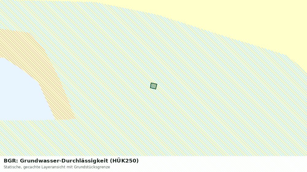 Statische Kartenansicht: BGR: Grundwasser-Durchlässigkeit (HÜK250)