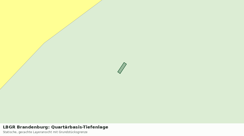 Statische Kartenansicht: LBGR Brandenburg: Quartärbasis-Tiefenlage