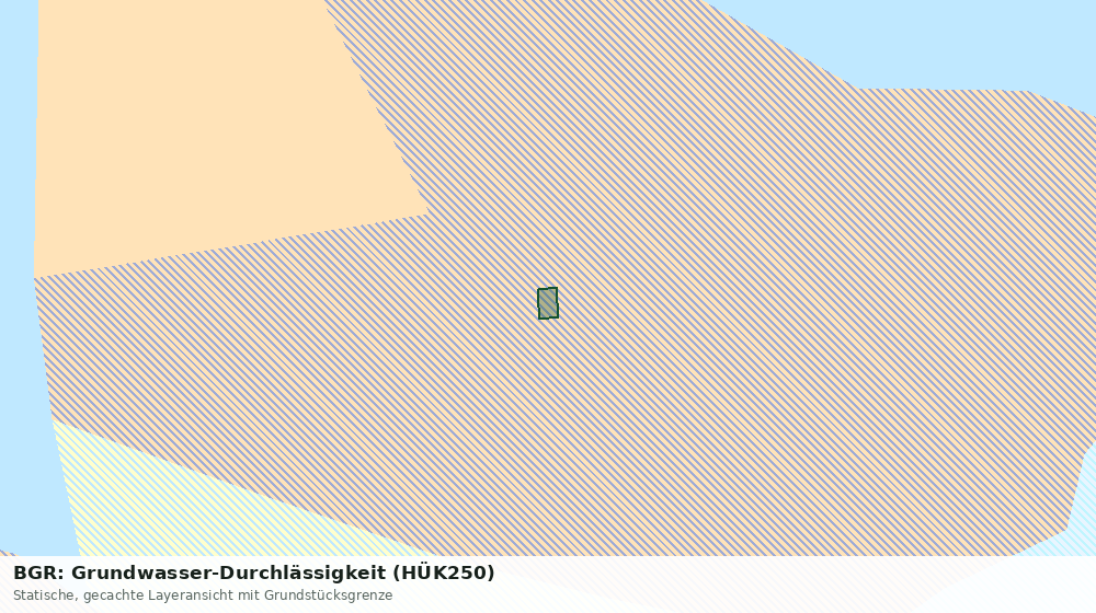 Statische Kartenansicht: BGR: Grundwasser-Durchlässigkeit (HÜK250)