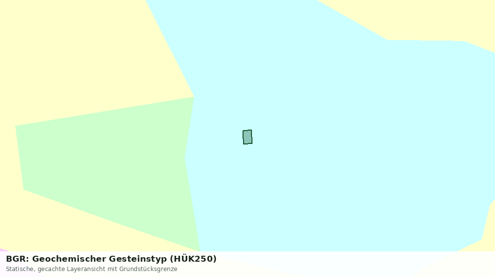 Statische Kartenansicht: BGR: Geochemischer Gesteinstyp (HÜK250)