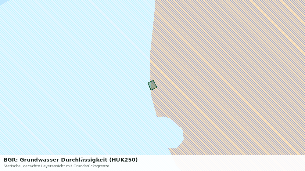 Statische Kartenansicht: BGR: Grundwasser-Durchlässigkeit (HÜK250)