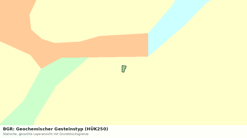 Statische Kartenansicht: BGR: Geochemischer Gesteinstyp (HÜK250)