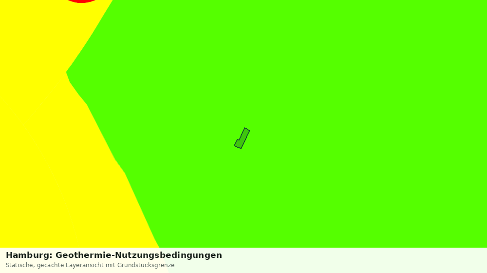 Statische Kartenansicht: Hamburg: Geothermie-Nutzungsbedingungen