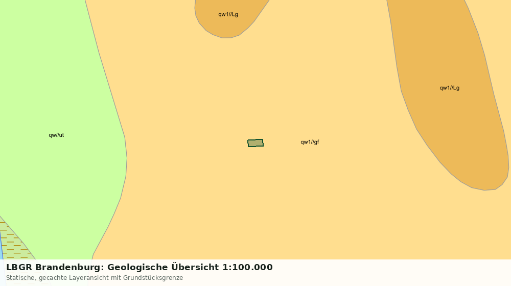 Statische Kartenansicht: LBGR Brandenburg: Geologische Übersicht 1:100.000