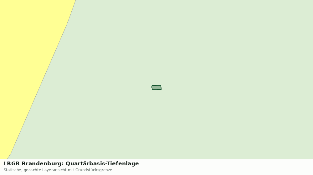 Statische Kartenansicht: LBGR Brandenburg: Quartärbasis-Tiefenlage