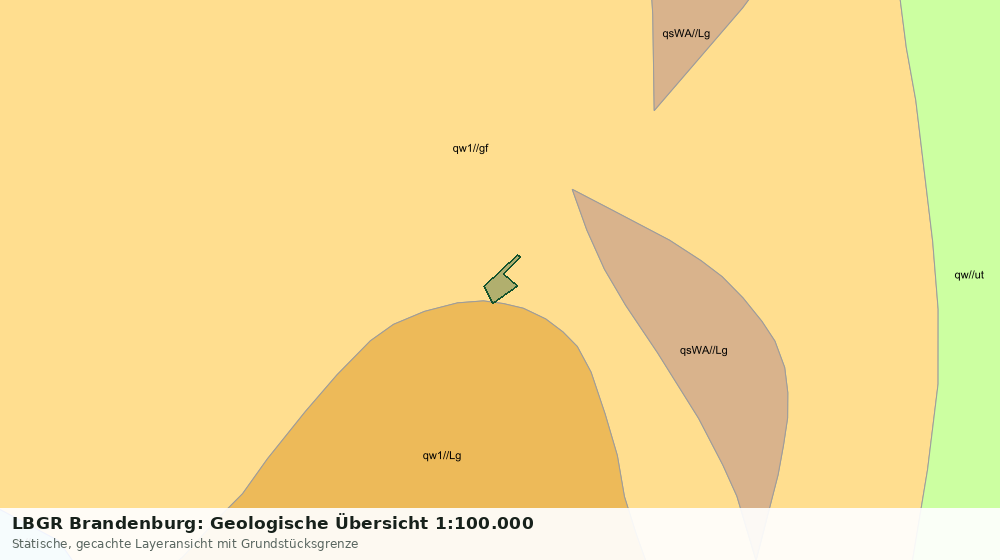 Statische Kartenansicht: LBGR Brandenburg: Geologische Übersicht 1:100.000