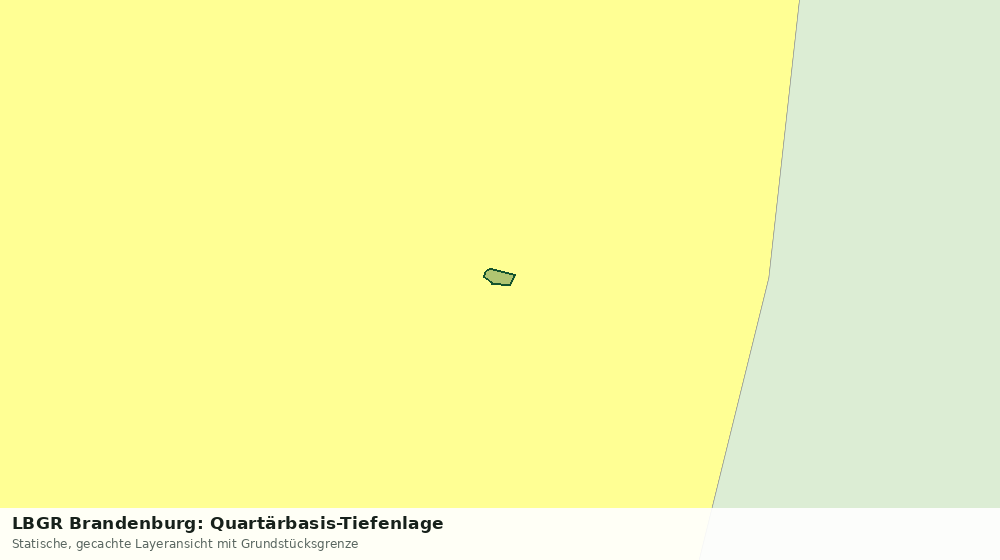 Statische Kartenansicht: LBGR Brandenburg: Quartärbasis-Tiefenlage