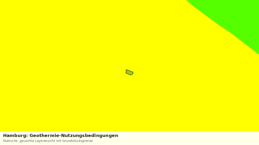 Statische Kartenansicht: Hamburg: Geothermie-Nutzungsbedingungen