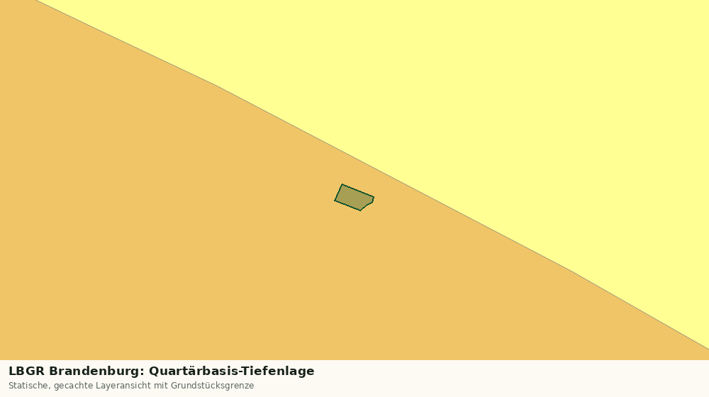 Statische Kartenansicht: LBGR Brandenburg: Quartärbasis-Tiefenlage