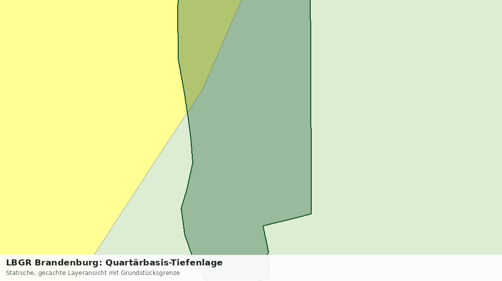 Statische Kartenansicht: LBGR Brandenburg: Quartärbasis-Tiefenlage