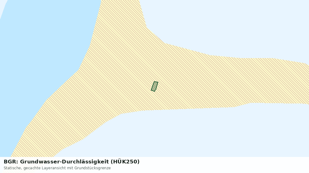Statische Kartenansicht: BGR: Grundwasser-Durchlässigkeit (HÜK250)
