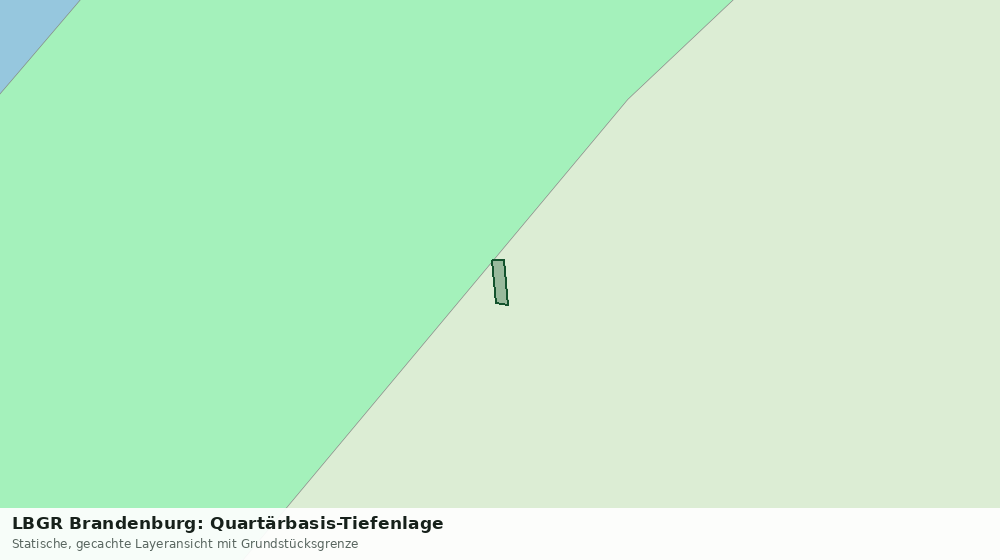Statische Kartenansicht: LBGR Brandenburg: Quartärbasis-Tiefenlage