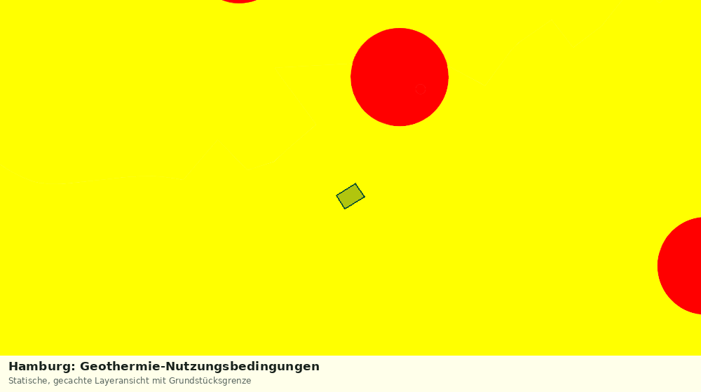 Statische Kartenansicht: Hamburg: Geothermie-Nutzungsbedingungen