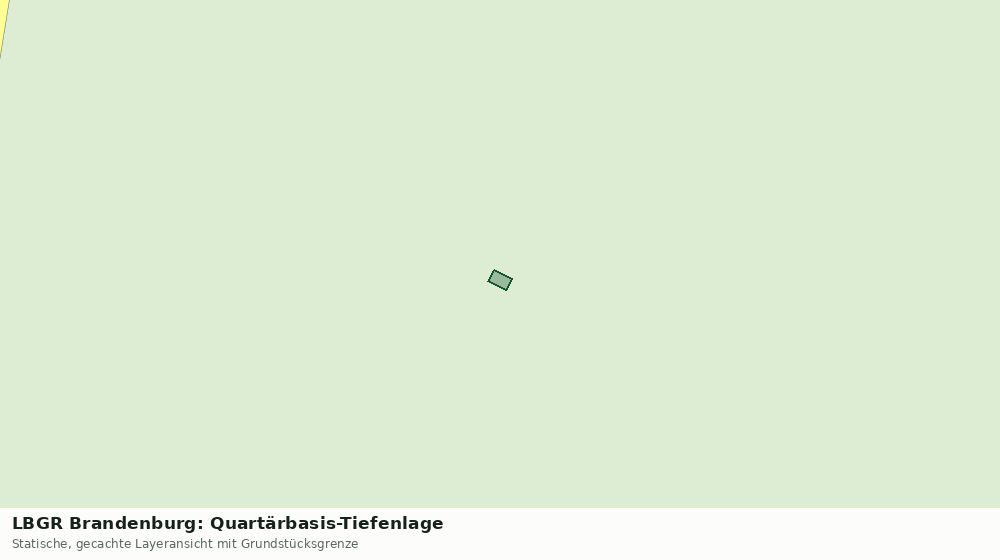 Statische Kartenansicht: LBGR Brandenburg: Quartärbasis-Tiefenlage