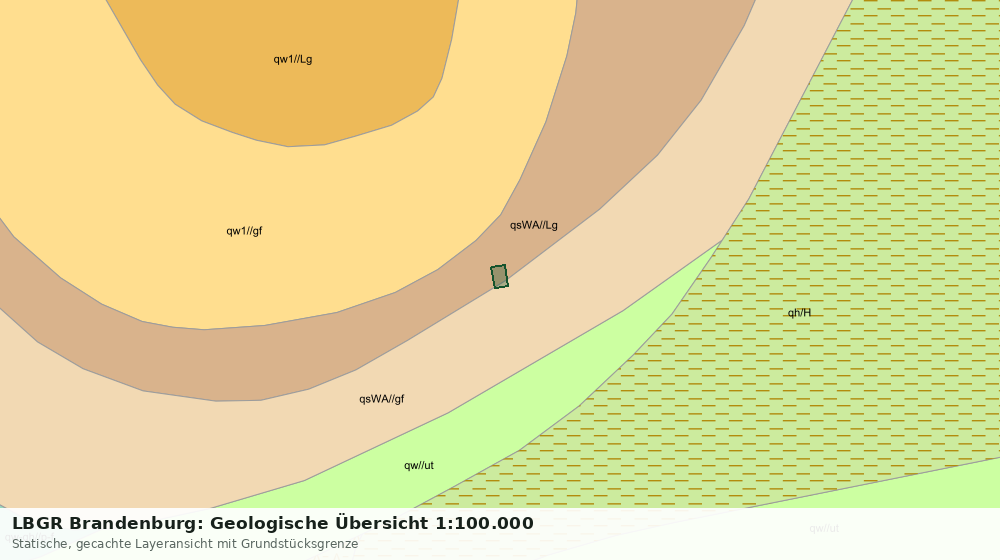 Statische Kartenansicht: LBGR Brandenburg: Geologische Übersicht 1:100.000