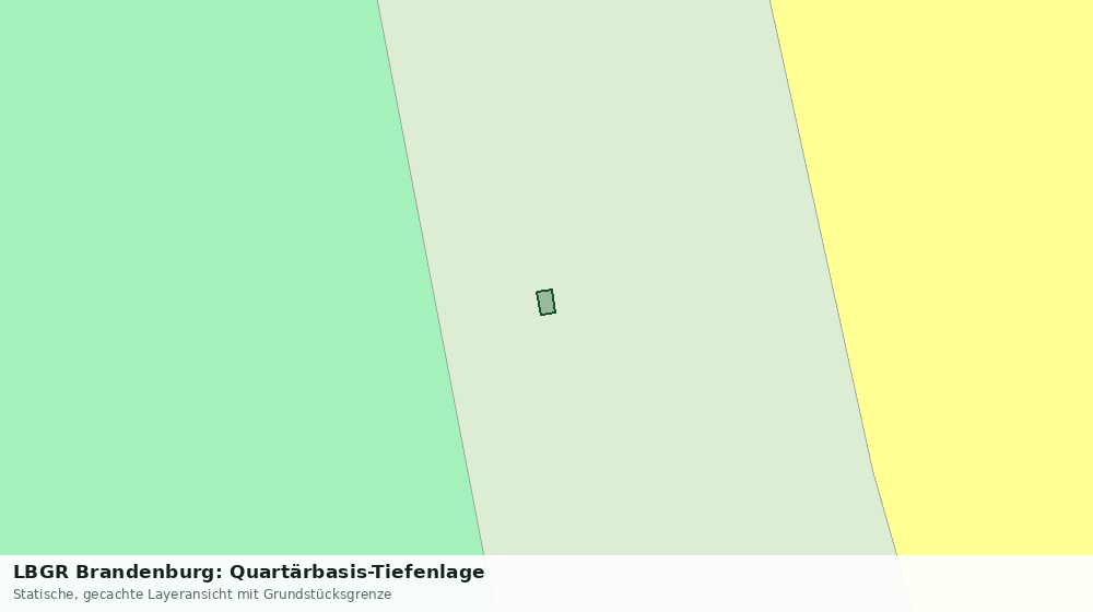 Statische Kartenansicht: LBGR Brandenburg: Quartärbasis-Tiefenlage