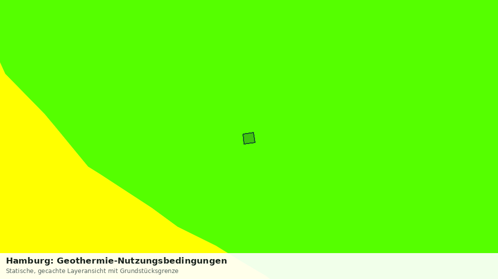 Statische Kartenansicht: Hamburg: Geothermie-Nutzungsbedingungen