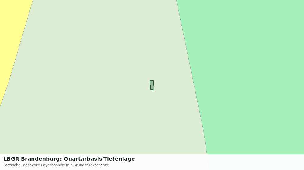 Statische Kartenansicht: LBGR Brandenburg: Quartärbasis-Tiefenlage