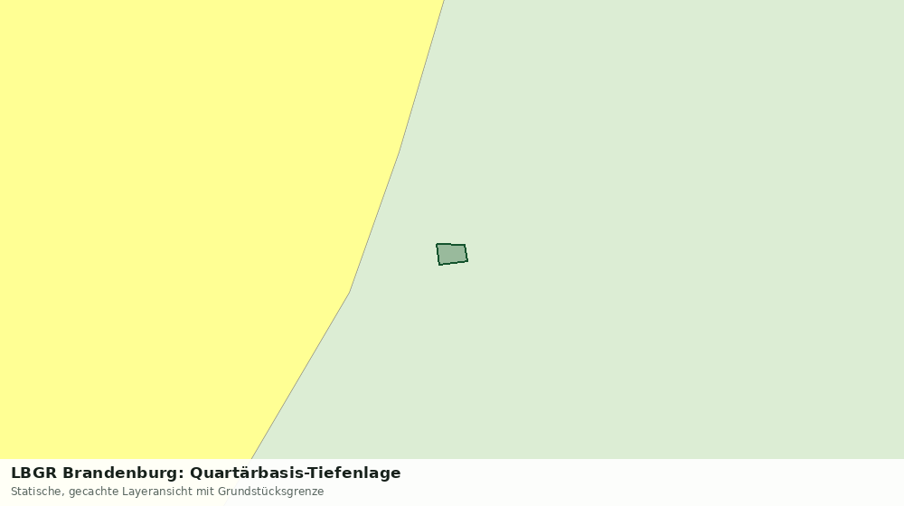 Statische Kartenansicht: LBGR Brandenburg: Quartärbasis-Tiefenlage