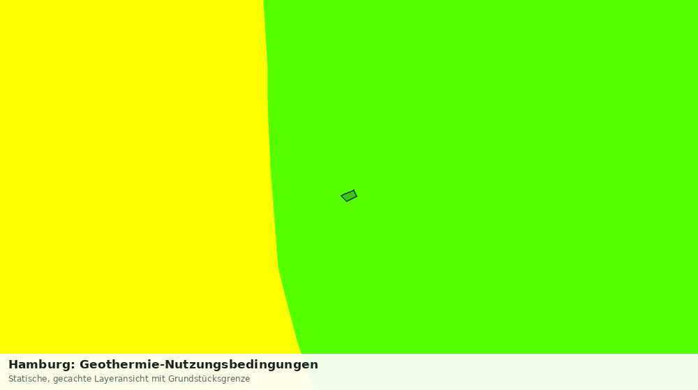 Statische Kartenansicht: Hamburg: Geothermie-Nutzungsbedingungen