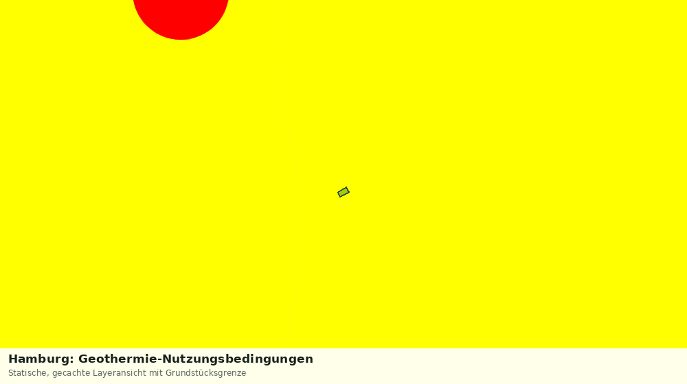 Statische Kartenansicht: Hamburg: Geothermie-Nutzungsbedingungen