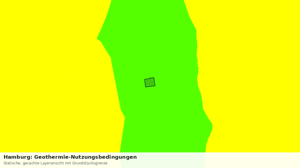 Statische Kartenansicht: Hamburg: Geothermie-Nutzungsbedingungen