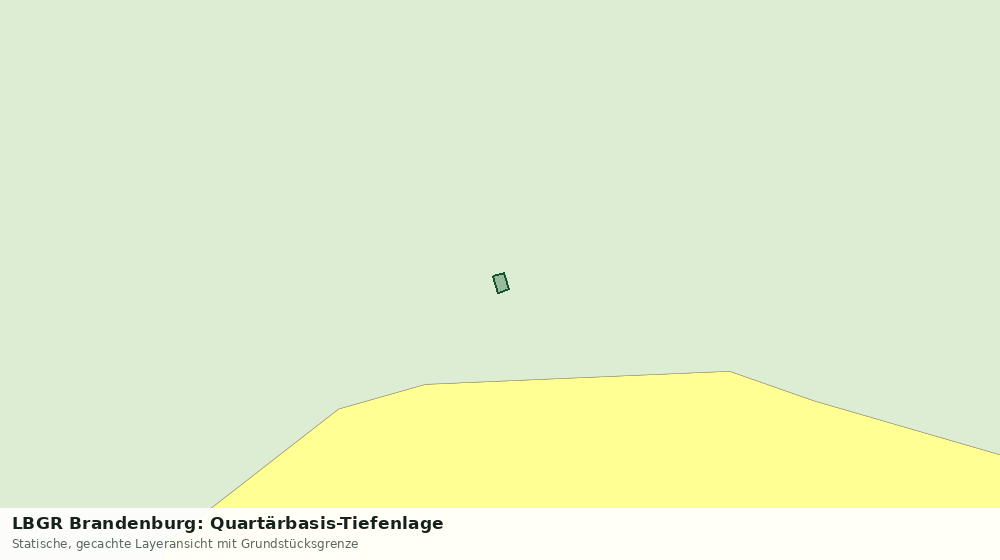 Statische Kartenansicht: LBGR Brandenburg: Quartärbasis-Tiefenlage