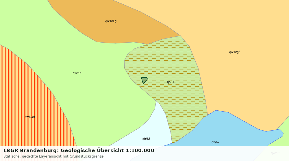 Statische Kartenansicht: LBGR Brandenburg: Geologische Übersicht 1:100.000