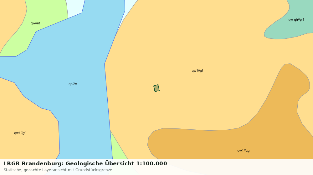 Statische Kartenansicht: LBGR Brandenburg: Geologische Übersicht 1:100.000