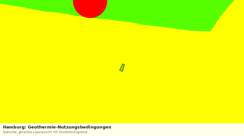 Statische Kartenansicht: Hamburg: Geothermie-Nutzungsbedingungen