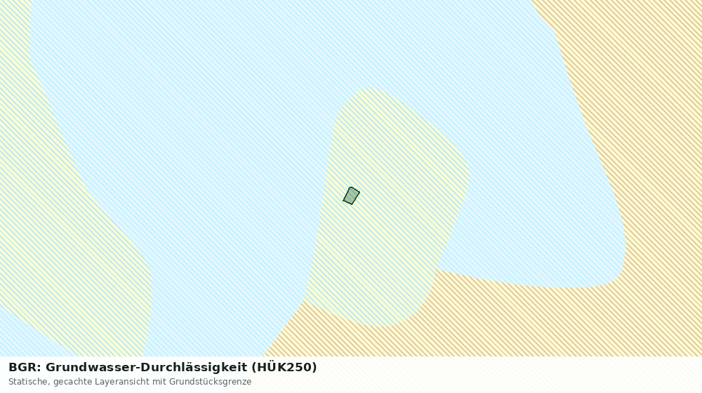 Statische Kartenansicht: BGR: Grundwasser-Durchlässigkeit (HÜK250)