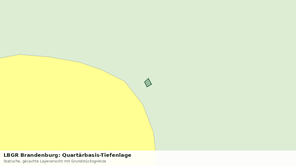 Statische Kartenansicht: LBGR Brandenburg: Quartärbasis-Tiefenlage